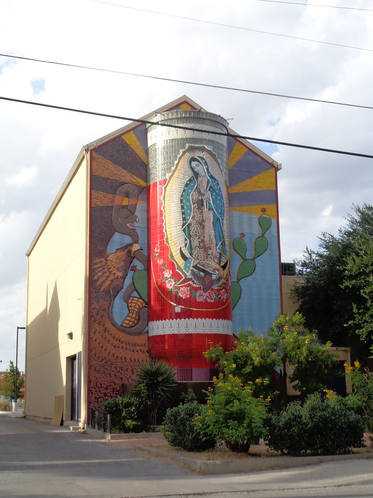 Giant Virgin Mary Candle, Guadalupe Cultural Arts Center, … Flickr