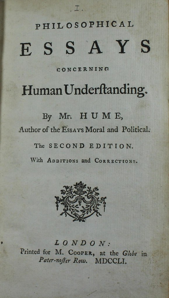 David Hume, Philosophical essays concerning human understa… Flickr