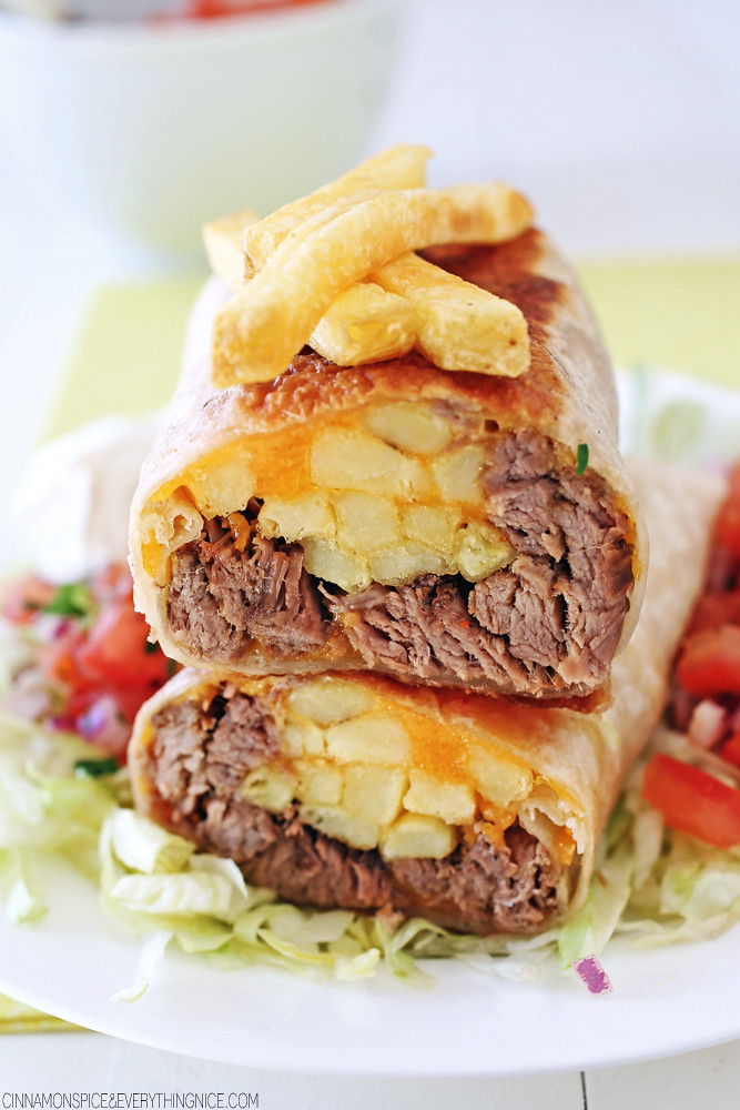 Carne Asada & French Fry Burritos Get the Recipe Here