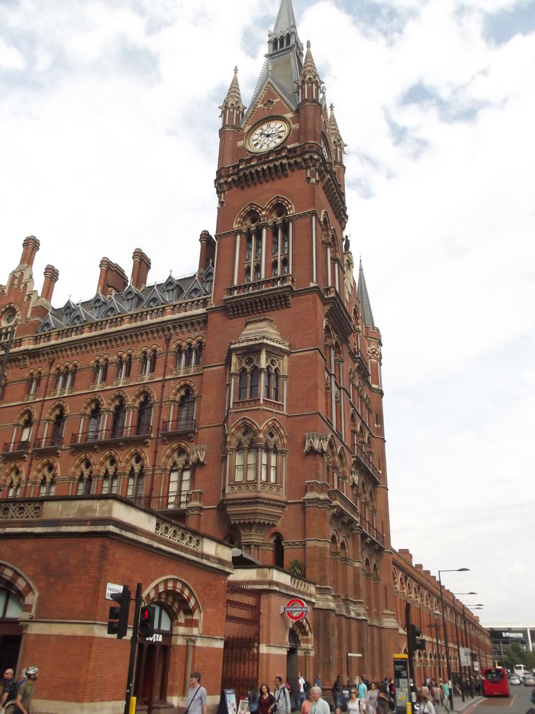 London St Pancras International Station clock tower Flickr