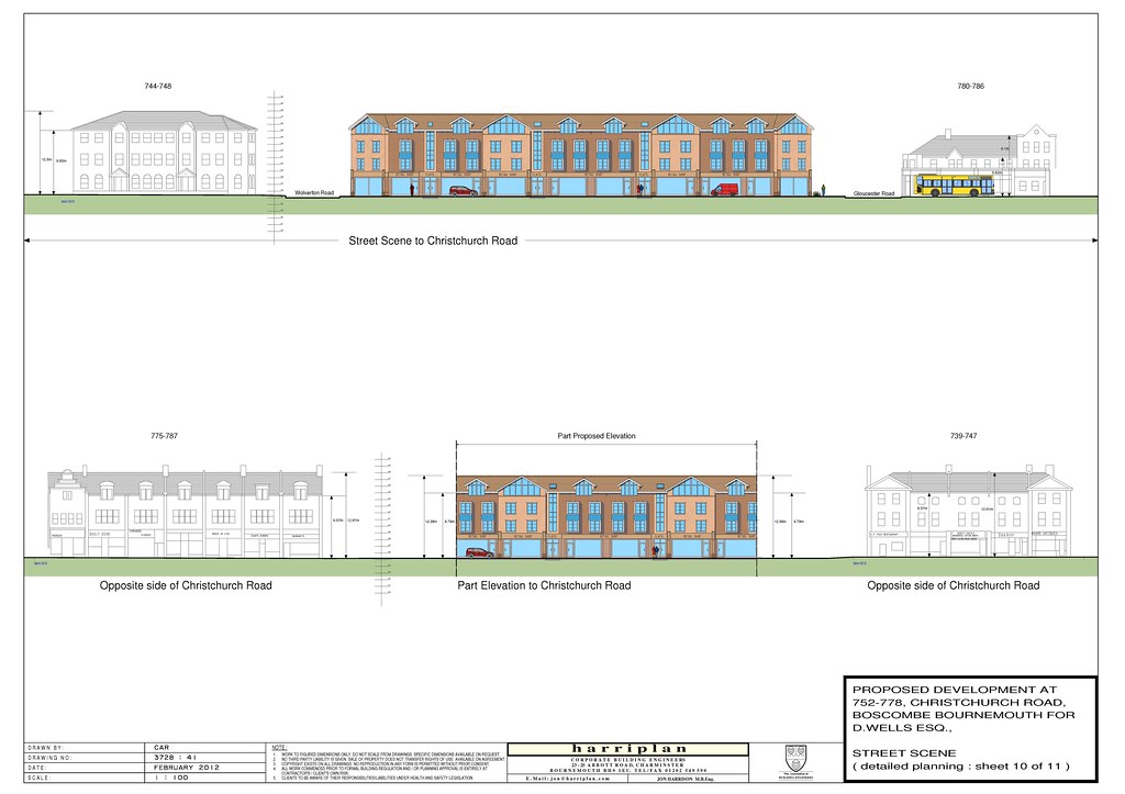 Redevelopment of 752778 Christchurch Road (including 1 Gloucester Road
