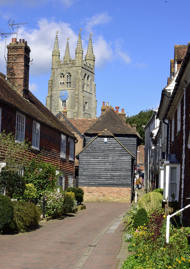 Tenterden St. Mildred's Church taken from Bell's Lane. Leonard