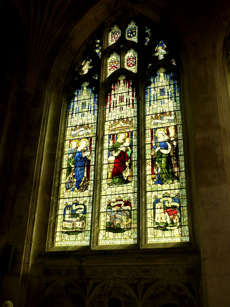 Stained glass Peterborough cathedral Jacobite52 Flickr