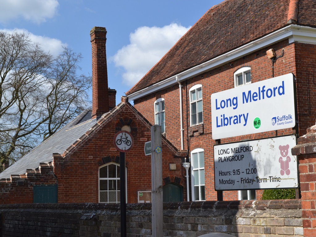 Long Melford library From the front, a tiny building tucke… Flickr