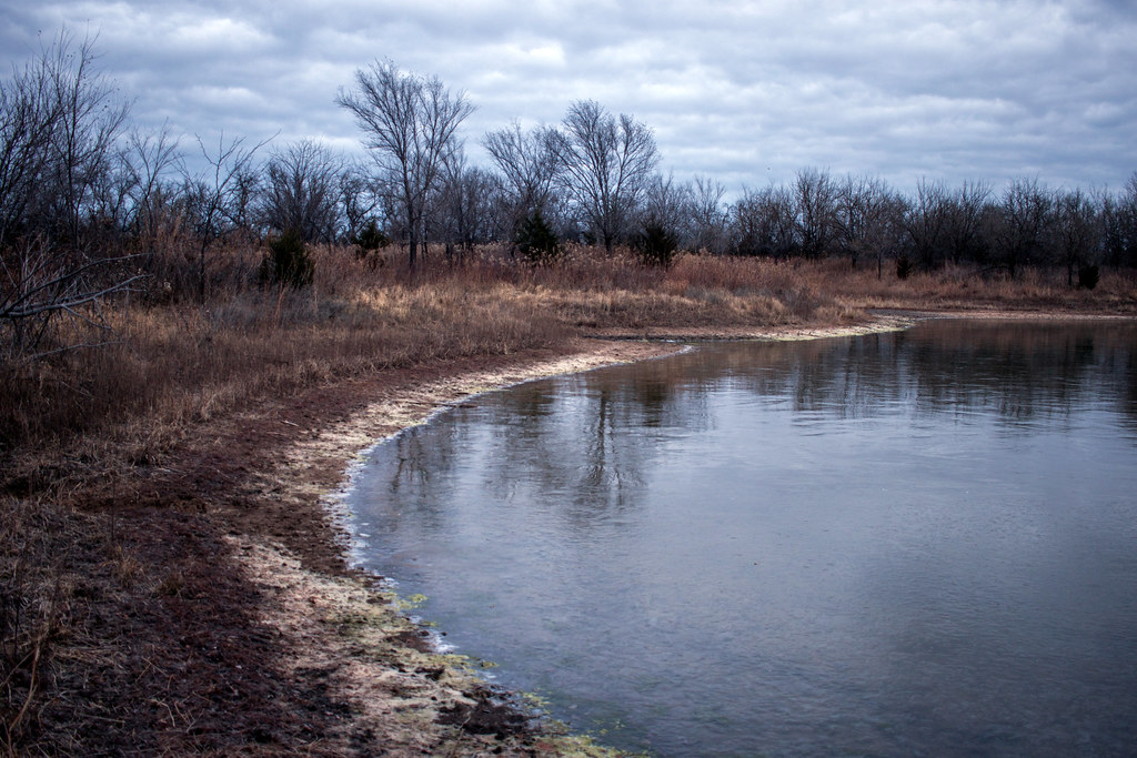 Frozen Pond Chisholm Creek Park, Wichita, Kansas Vincent Parsons