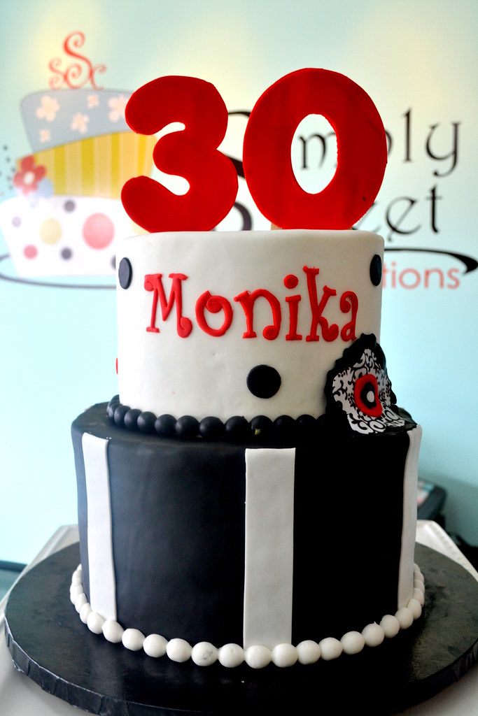 30th Birthday Cake Simply Sweet Creations Flickr
