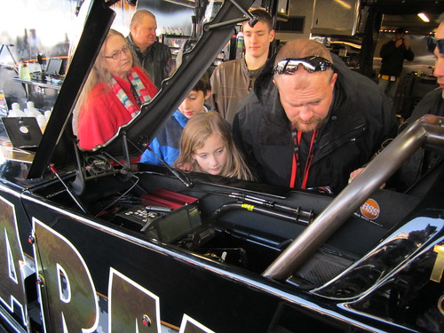 NHRA Charlotte I 2015 | Tony Schumacher visits with Silver ...