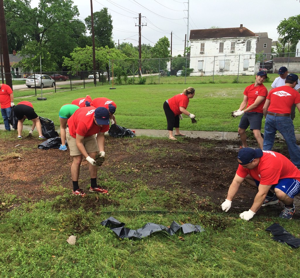 planting flowers on Crockett Elementary’s lawn Hoping the … Flickr
