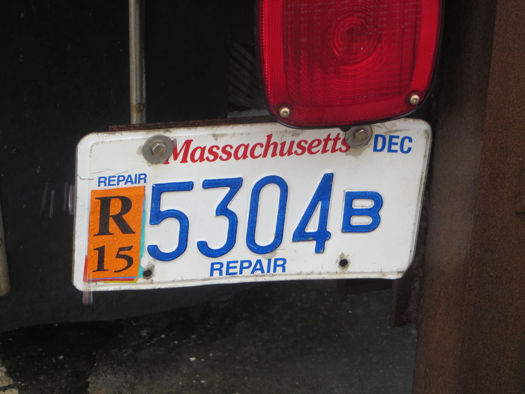 Massachusetts Repair License Plate Wellfleet, Mass. samn8r14 Flickr
