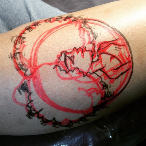First tattoo of the day! Afro afropuffs InkLife Tatto… Flickr