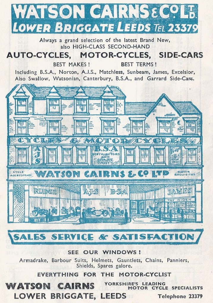 1955 ADVERT WATSON CAIRNS AND CO LTD LOWER BRIGGATE LEEDS Flickr