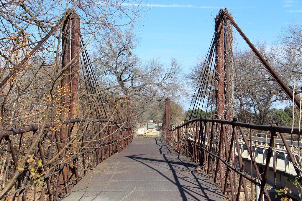 Old Bluff Dale Suspension Bridge (Erath County, Texas) Flickr