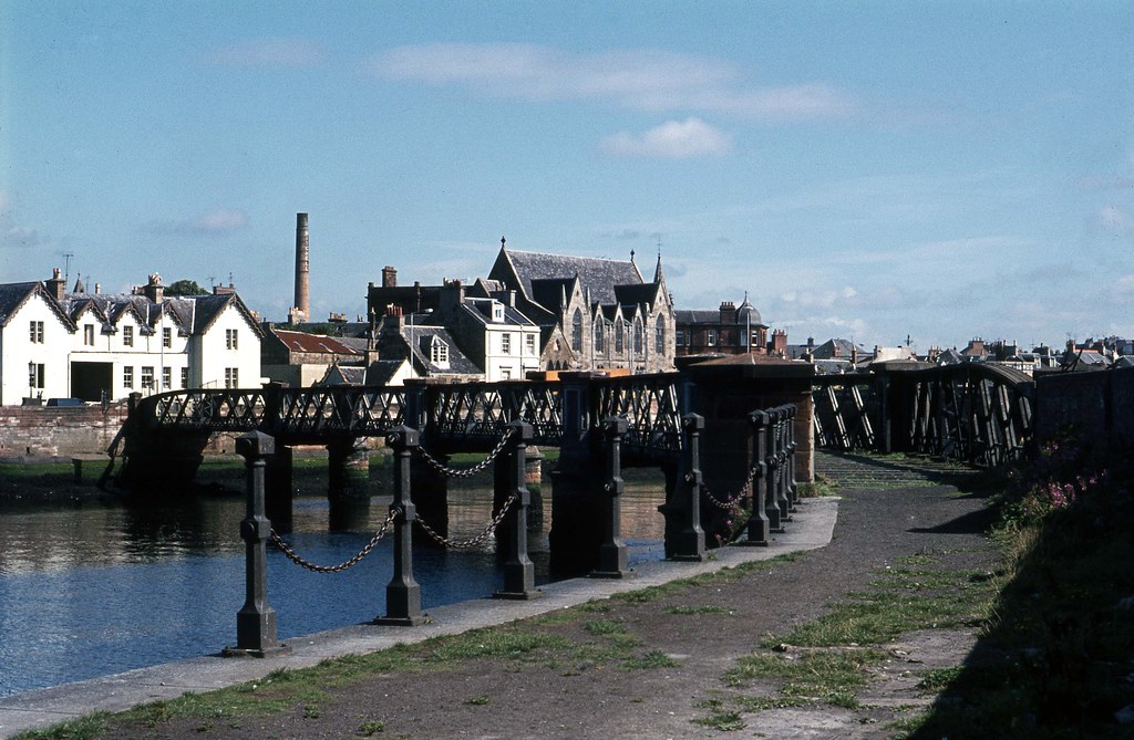 Old railway bridge at Ayr Harbour. Sep'75. This is a batch… Flickr