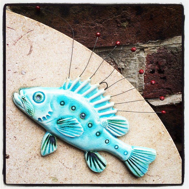 Fish glazed onto kiln shelf. whenwillilearn kiln glaze … Flickr