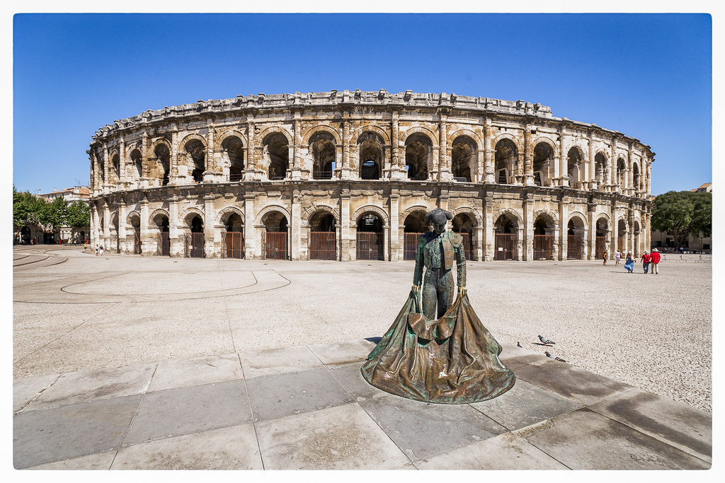 Arènes de Nîmes Now in use for bullfighting, hence the