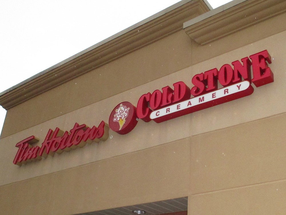 Tim Hortons/Cold Stone Creamery Sign I remember Tim Horton… Flickr