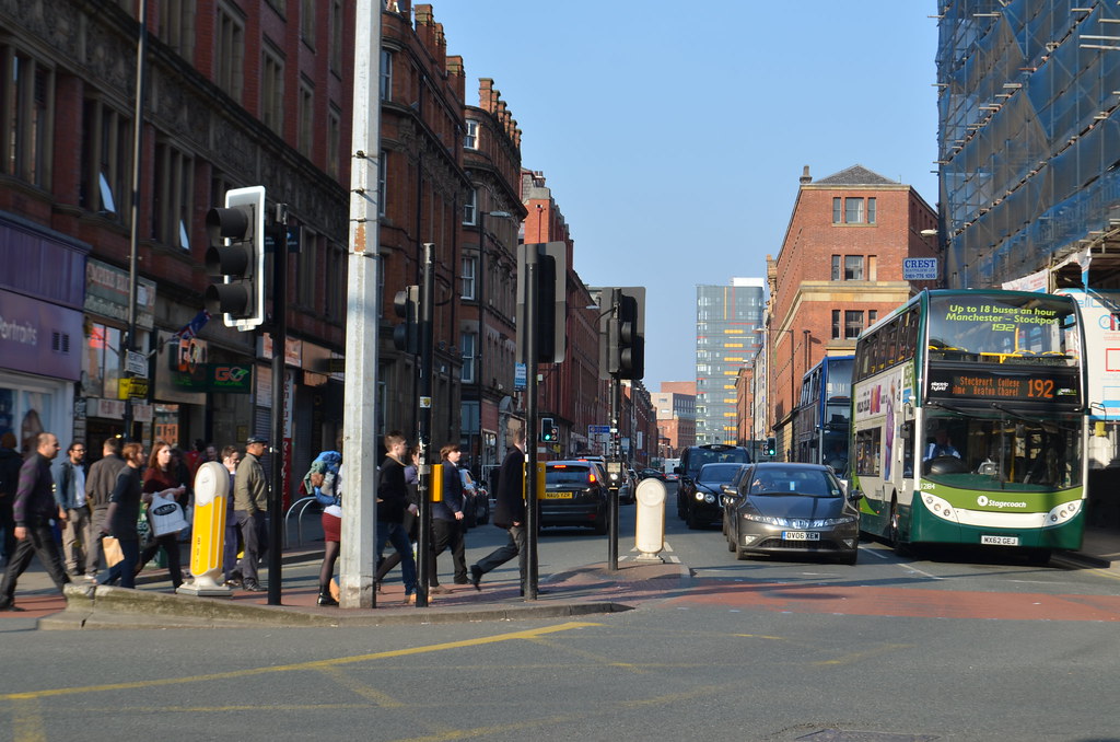 Rush Hour, Piccadilly/Newton Street, Manchester westport 1946 Flickr