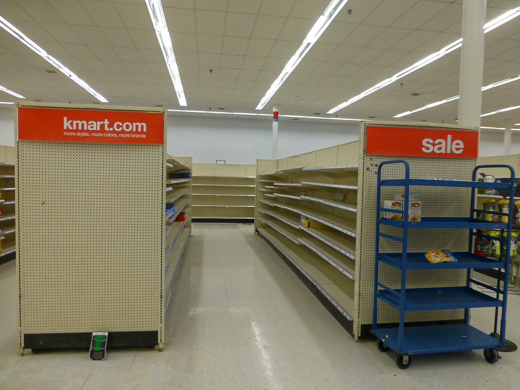 Reconfigured Grocery Shelves This store opened as a Kmart … Flickr