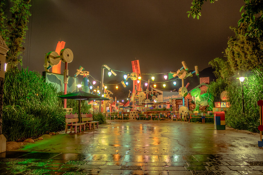 The Toy Box. Rex greats you as you enter Toy Story Land! Lacey Flickr