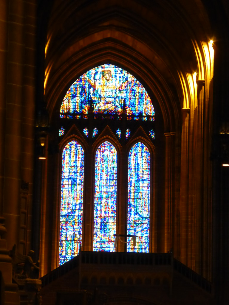 Stained glass windows, Liverpool Anglican Cathedral Flickr