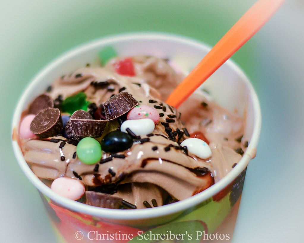 Frozen Yogurt with yummy toppings Christine Schreiber Flickr