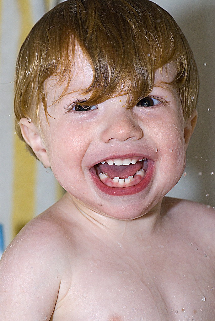 shower time! Liam loves taking a shower. Ben McLeod Flickr