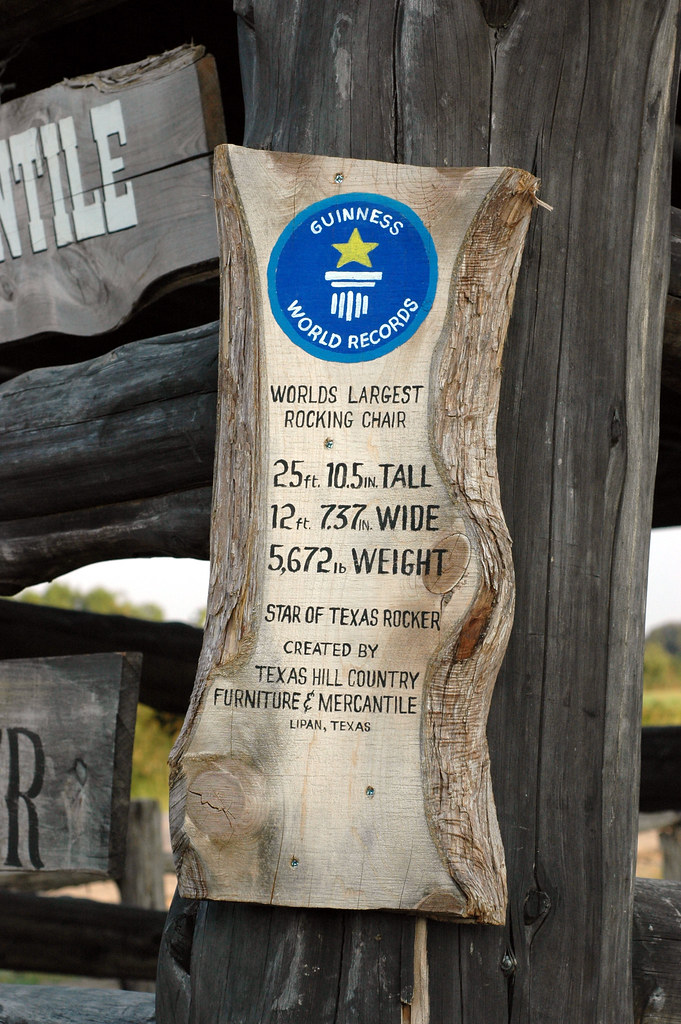 World's Largest Rocking Chair Plaque Guinness World Record… Flickr