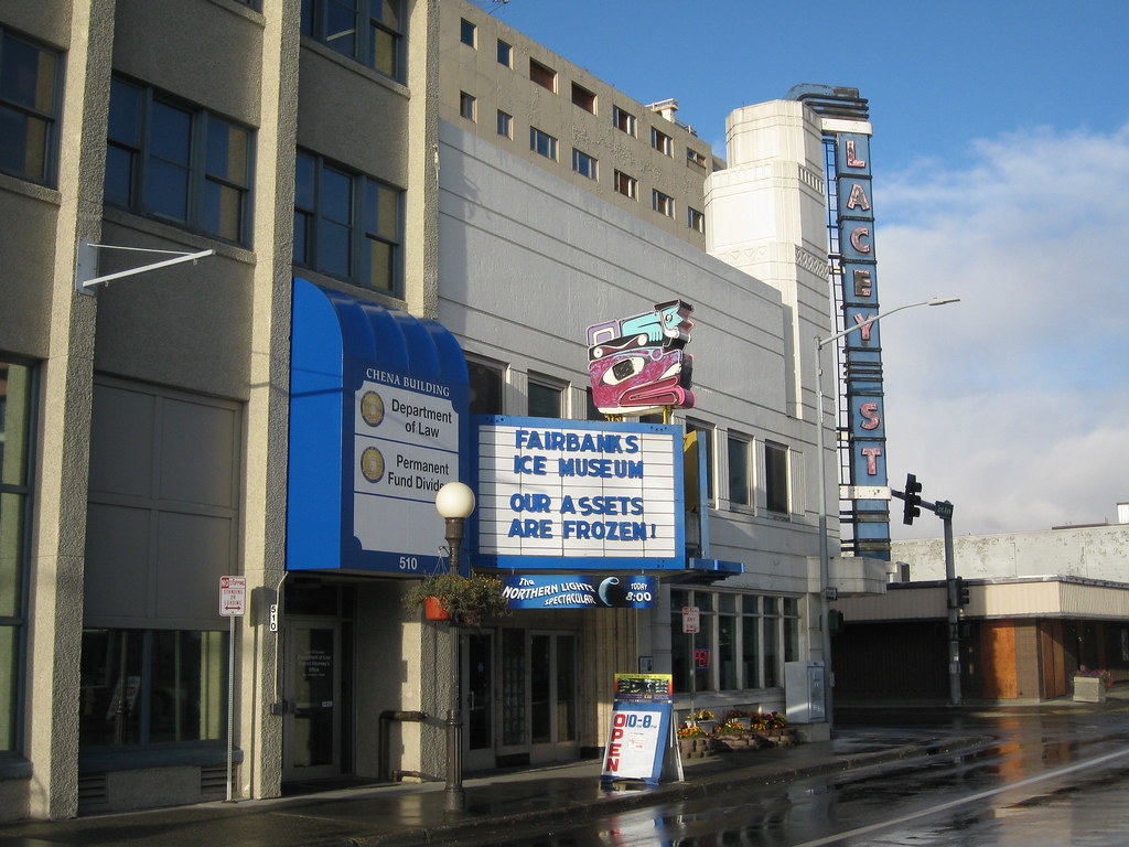Fairbanks, Alaska Former movie theater is now an ice museu… Flickr