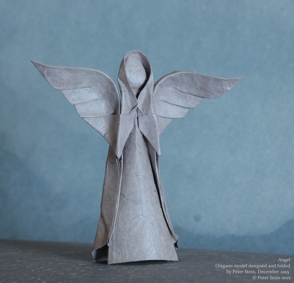 Origami Angel designed and folded by Peter Stein, December… Flickr