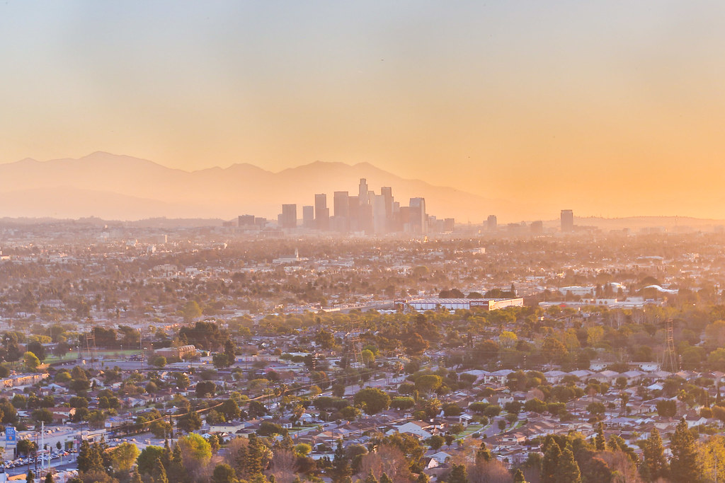 Baldwin Hills Scenic Overlook LA Skyline Sunrise HDR Flickr