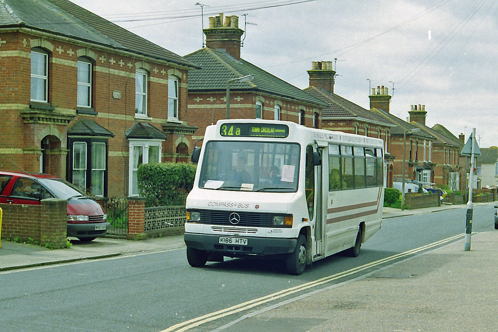CB K186HTV Compass Bus, Mercedes mini bus. Burgess Hill Brian