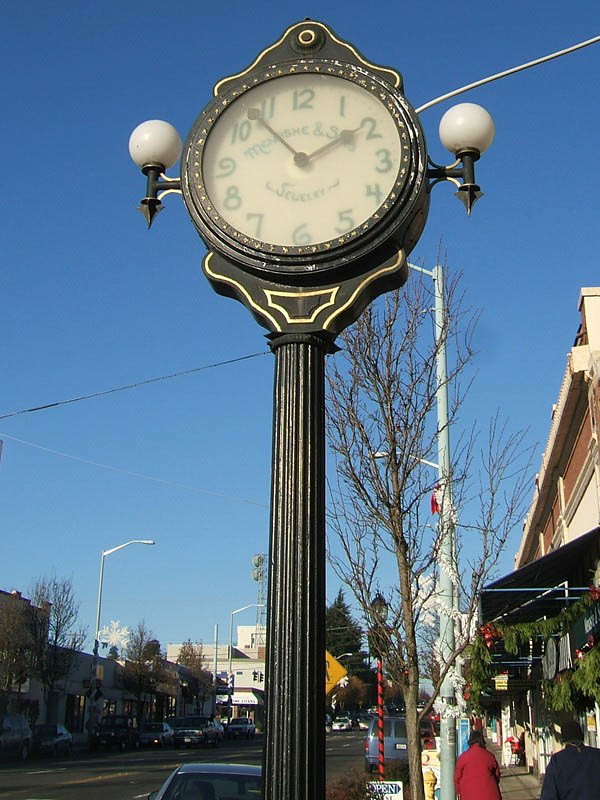 Menashe & Sons Street Clock, Seattle, 2005 Included in my … Flickr