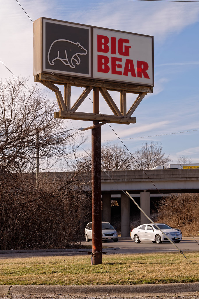 Vintage Big Bear sign I believe this is an original sign f… Flickr