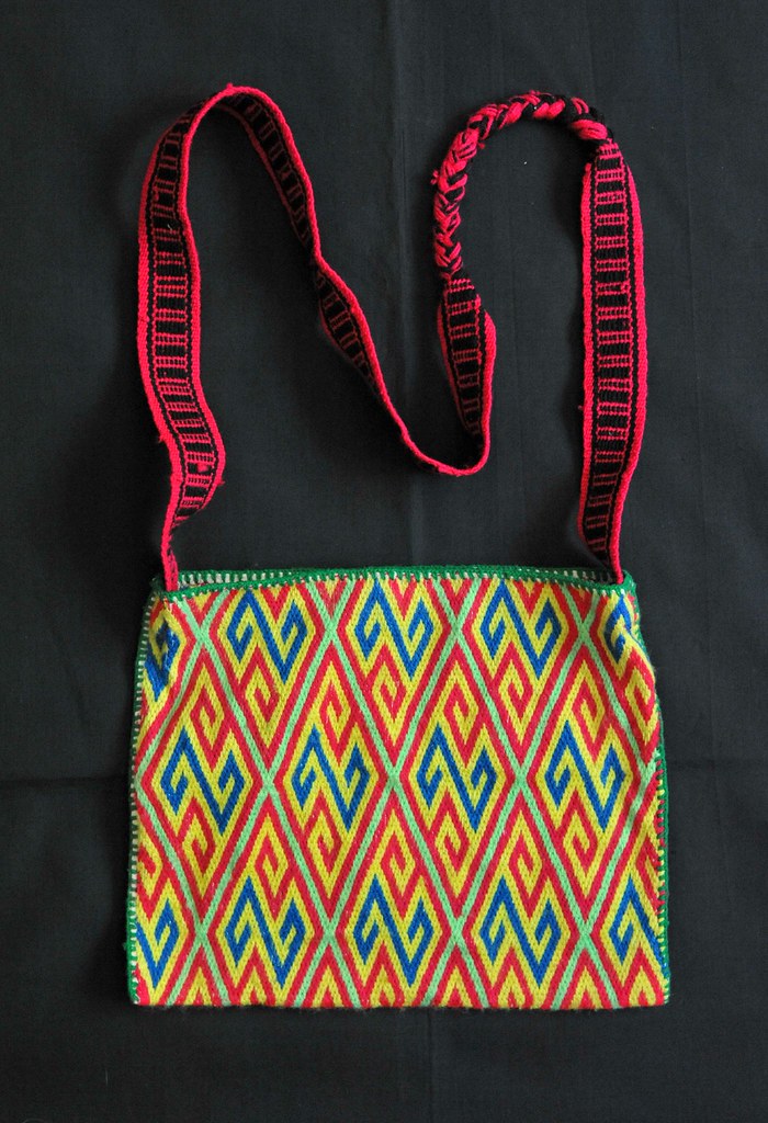 Huichol Morral Bag Mexico A fine embroidered morral or sho… Flickr