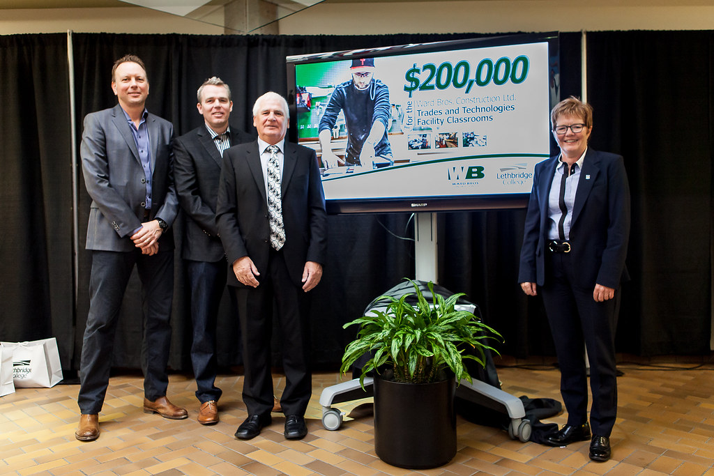 Ward Bros Construction Ltd. gift announcement Lethbridge College Flickr