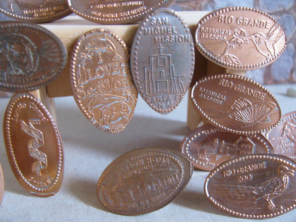 Stamped Souvenir Pennies trobertabq Flickr