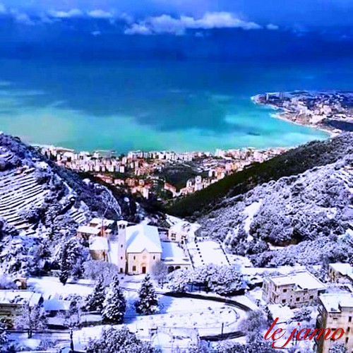 Last snow in Lebanon ️ view from Ghosta hills ️ ️ ️ jamo … Flickr