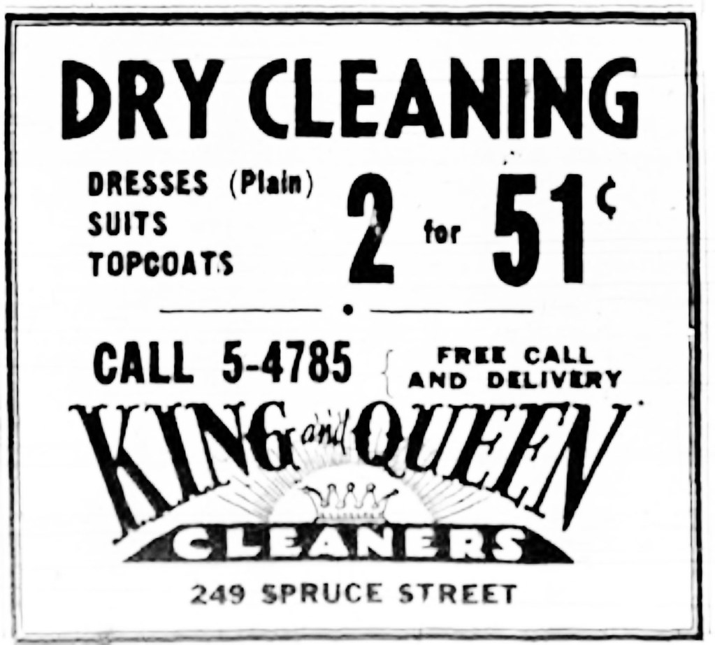 King and Queen dry cleaners 1940 Spruce st albany ny Flickr
