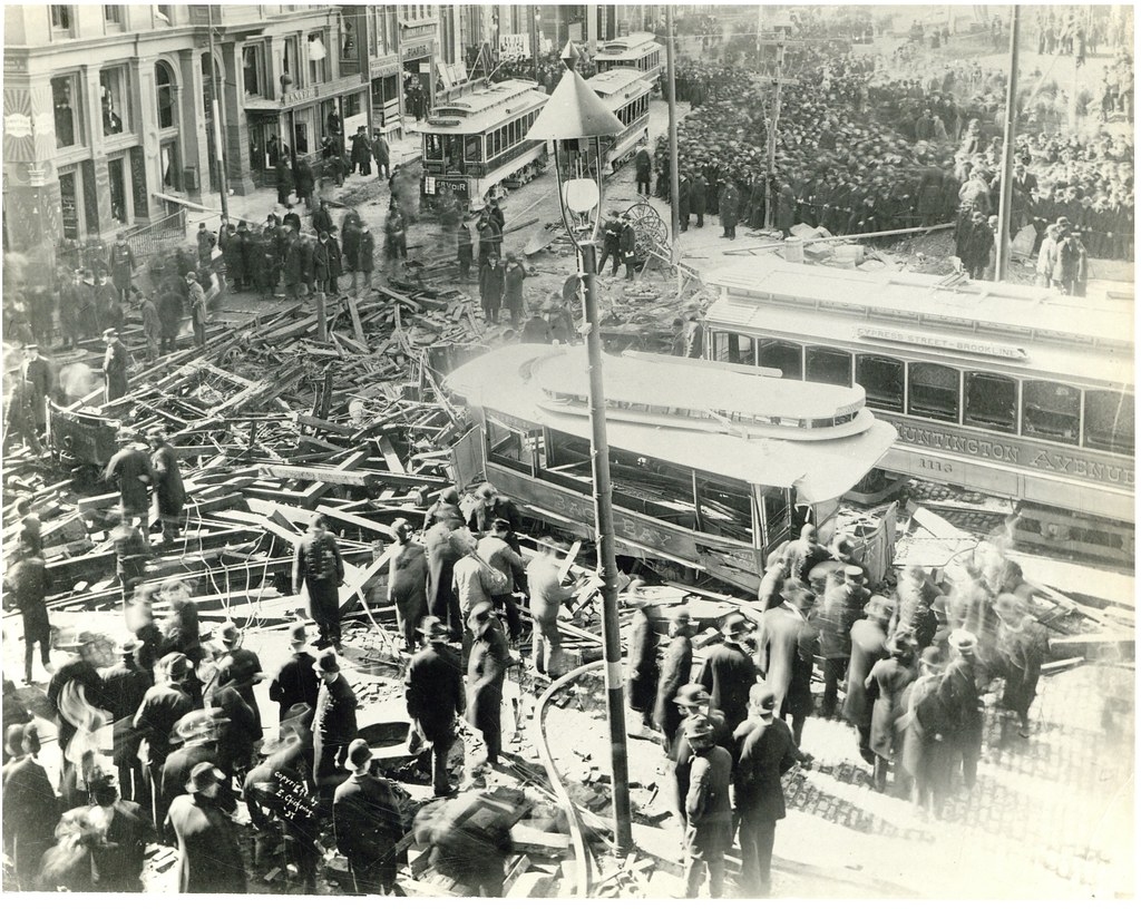 Gas explosion, corner of Boylston and Tremont Streets Flickr