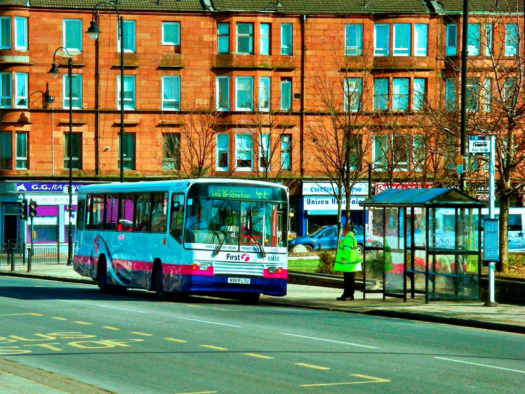 First Bus N969 LSU in Farmloan Road, Rutherglen (nr. Gla… Flickr
