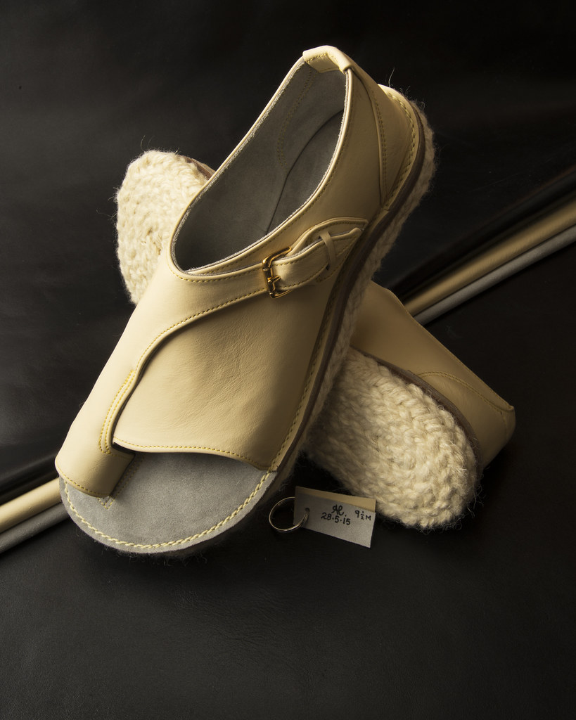 Cream Connolly leather, Twool Rope Soled Buckle Slipper Sh… Flickr