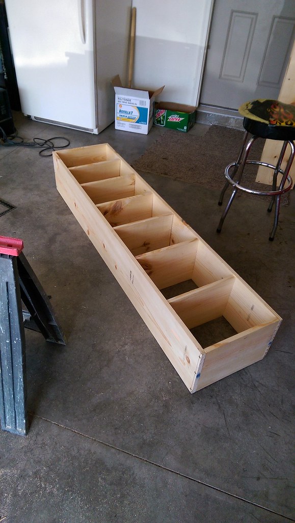 Testing Shelf Positioning Deciding how I want the shelving… Flickr