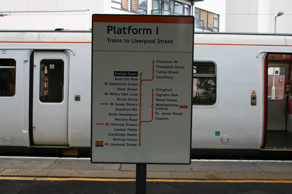 London Overground Lea Valley Lines Diagram Enfield Town … Aubrey