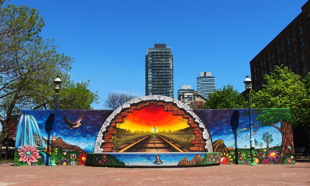 Colourful Wall Mural. Toronto, Ontario Greg's Southern Ontario