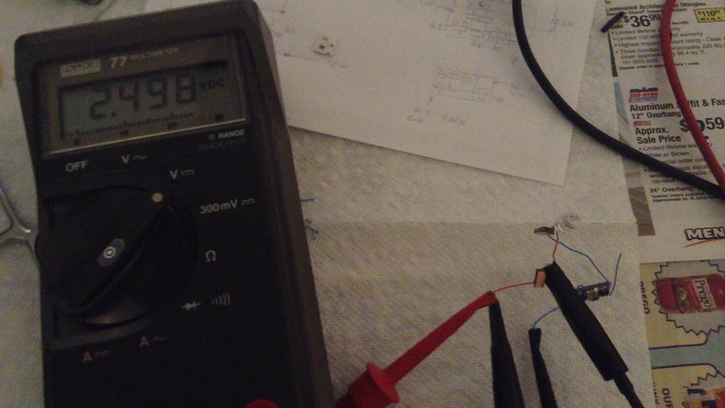 IMG_1001 flashing LED and meter The Fluke meter shows the … Flickr