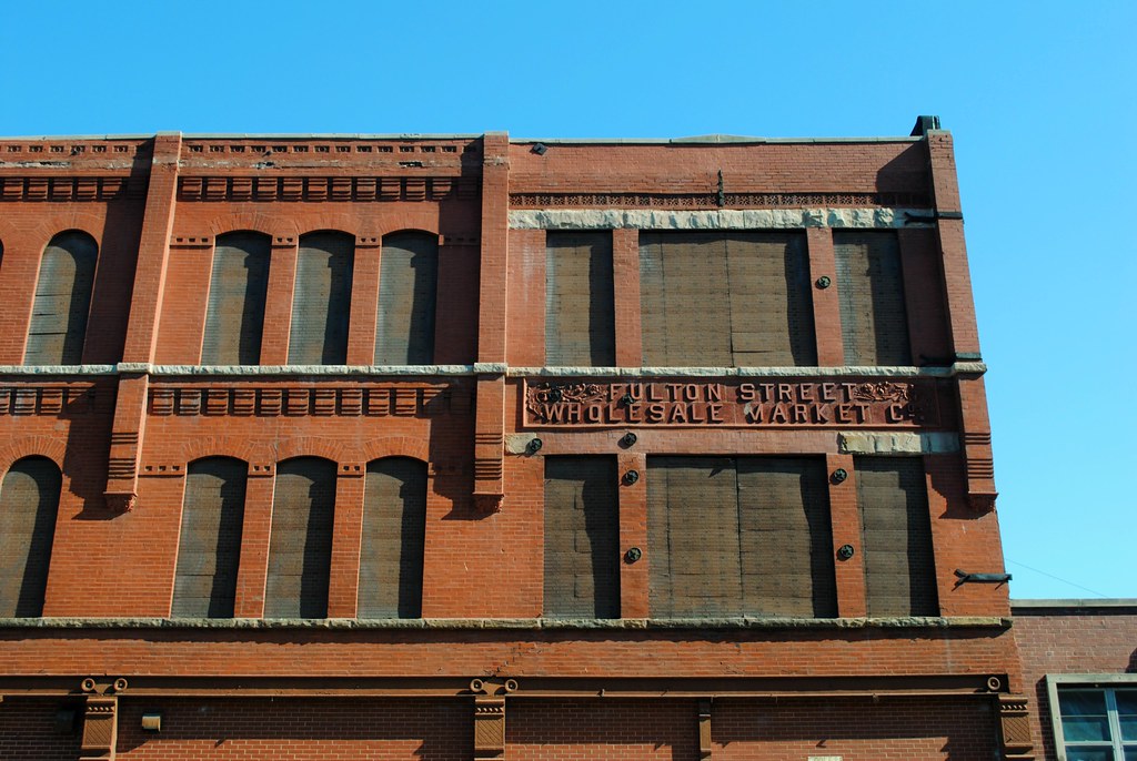Fulton Street Wholesale Market Chicago, built 1884. Cragin Spring