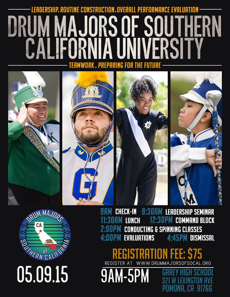 Drum Majors of Southern California University estooie Flickr