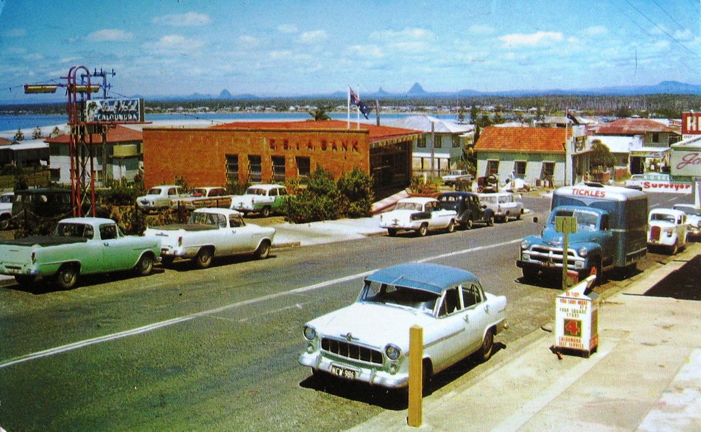 View of Caloundra, Sunshine Coast, Queensland, Australia 1961 a