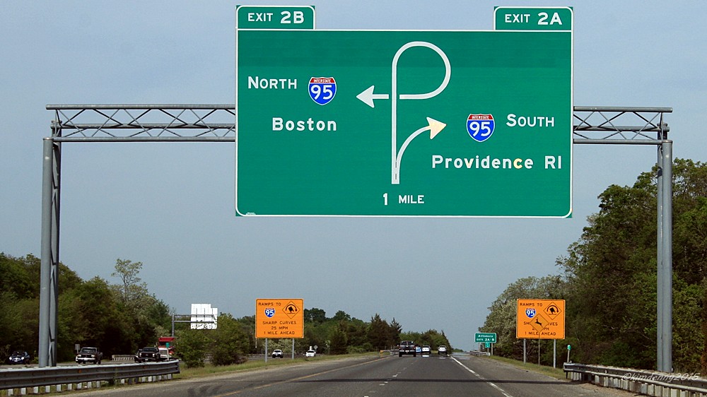 Crazy road sign, Boston of course Driving around Boston wa… Flickr