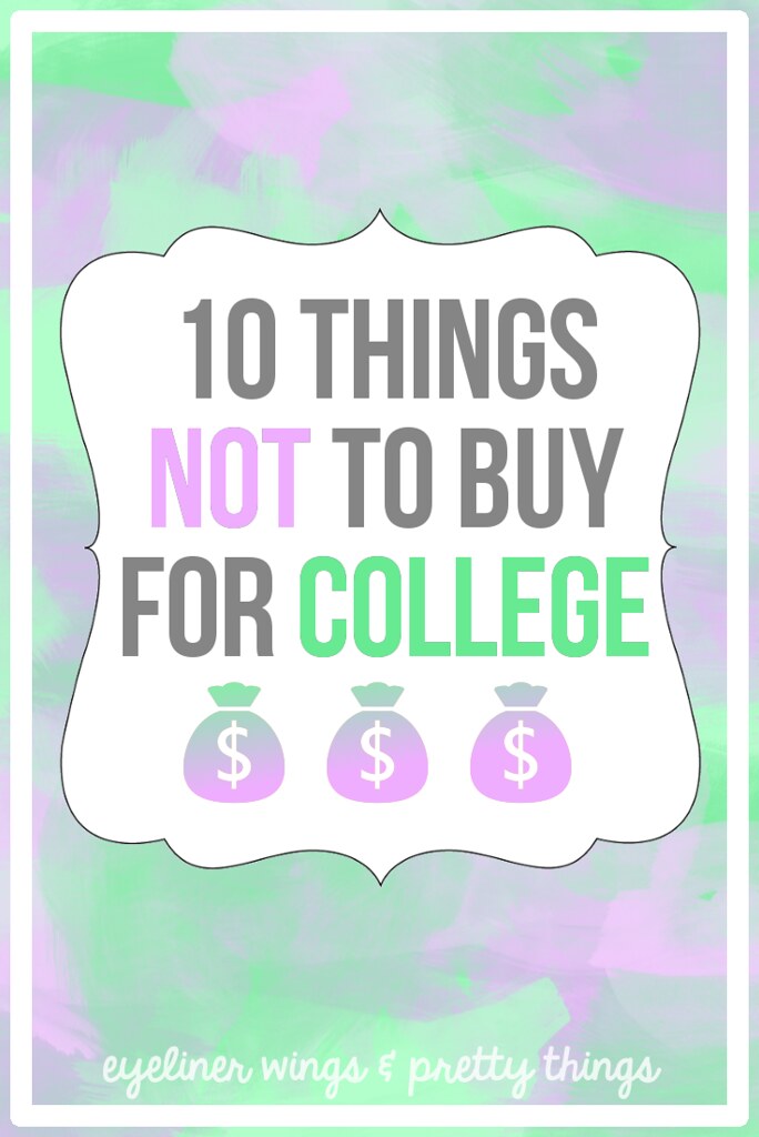 Dorm Shopping Tips 10 Things NOT To Buy for college // ew… Flickr